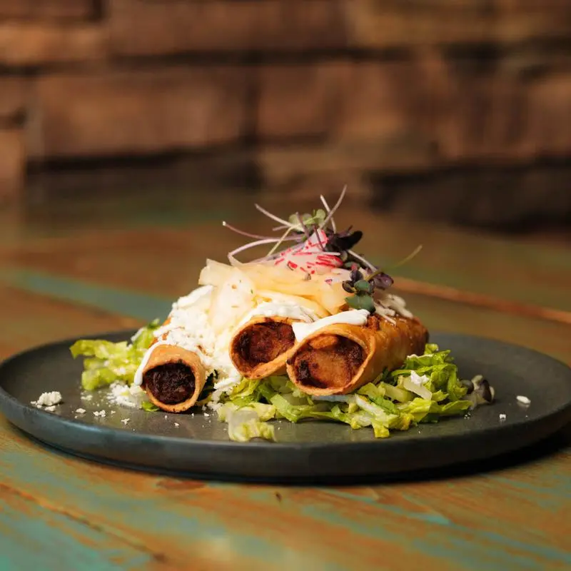 Fresh handmade quesadillas at The Amigos