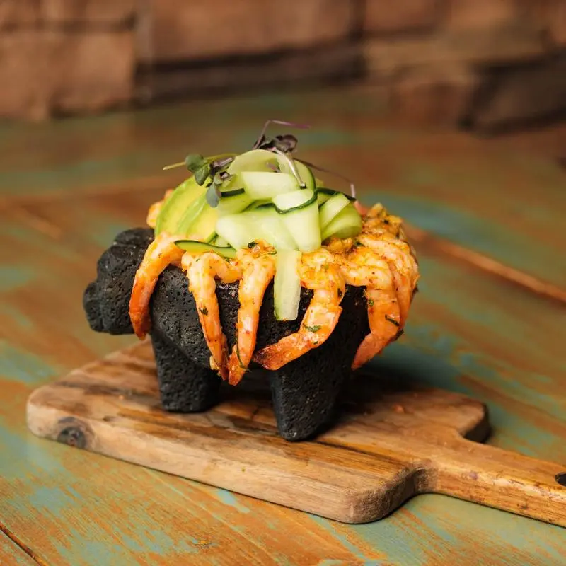 Traditional Oaxacan enchiladas at The Amigos