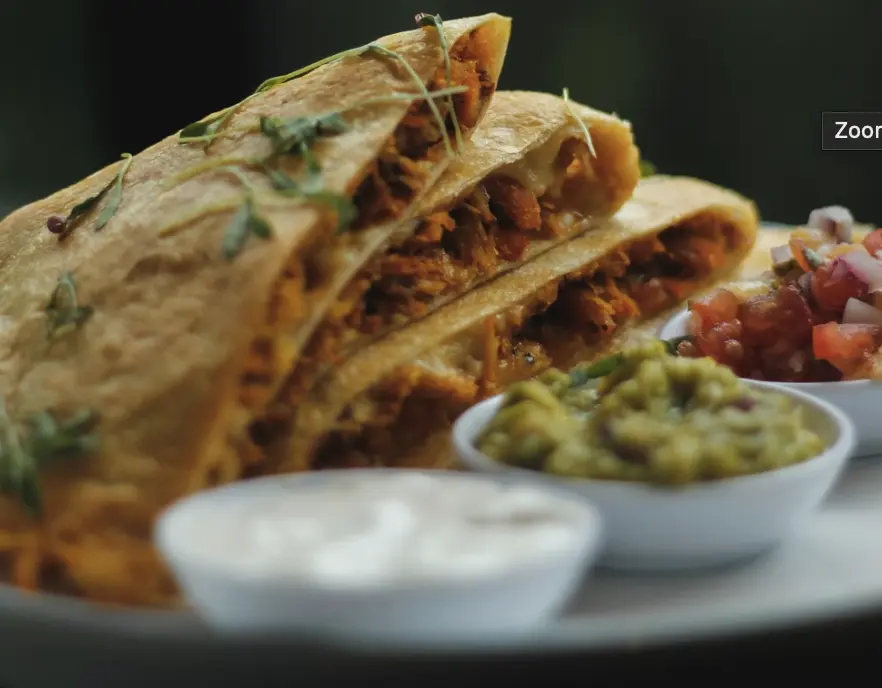 Quesadillas Con Pollo y Maiz at The Amigos in Edmonton - Authentic Oaxacan Mexican cuisine